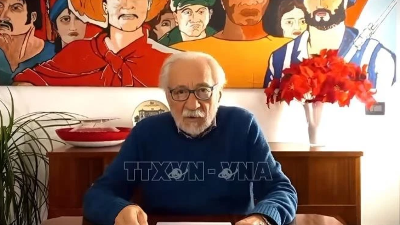 Renato Darsie, président de l'Association d'amitié Italie-Vietnam de la région de Vénétie. Photo : VNA.