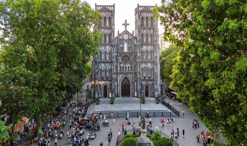 La cathédrale de Hanoï. Photo: Giang Huy