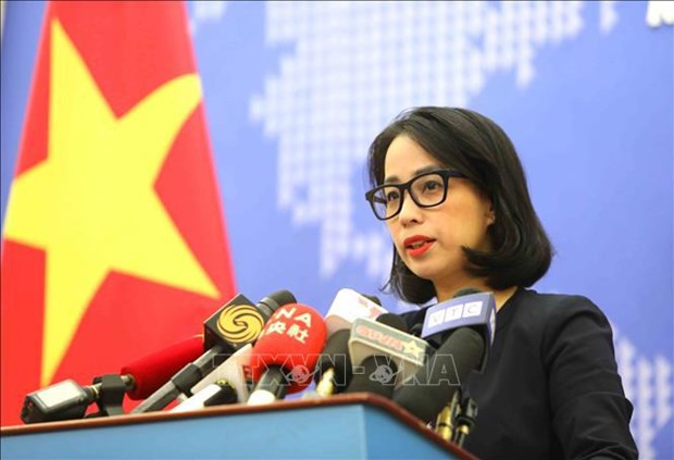La porte-parole du ministère des Affaires étrangères, Pham Thu Hang. Photo: VNA.