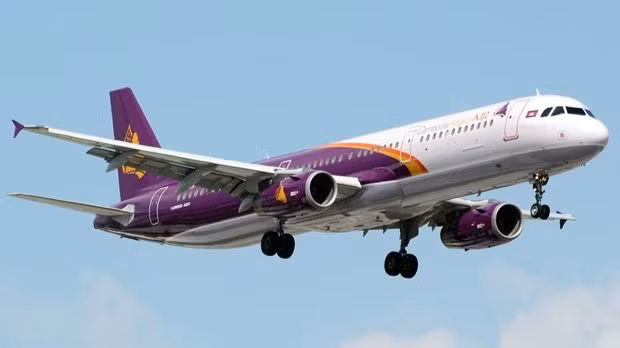Un avion de Cambodia Angkor Air (CAA). Photo: flightsnation.com