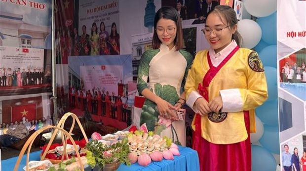 Les spécialités alimentaires du Vietnam lors de la Journée de la culture vietnamienne en République de Corée. Photo: VNA