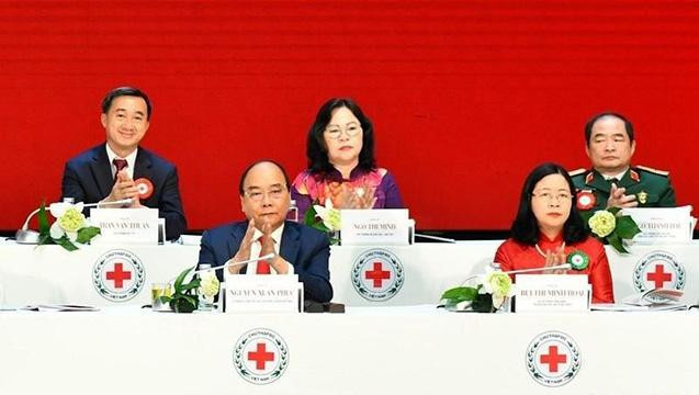 Le Président Nguyên Xuân Phuc lors de l'événement. Photo: NDEL