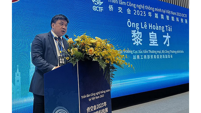 Le directeur adjoint du Département de promotion du commerce relevant du ministère de l'Industrie et du Commerce, Lê Hoàng Tai. Photo: congthuong.vn
