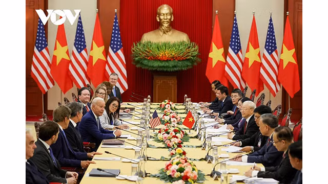 L’élévation des liens avec la partie vietnamienne a attiré l’attention des médias et de l’opinion publique américaine. Photo : VOV.