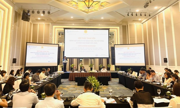 Vue du séminaire de consultation, à Hanoi, le 17 août. Photo : Ministère vietnamien des Finances.