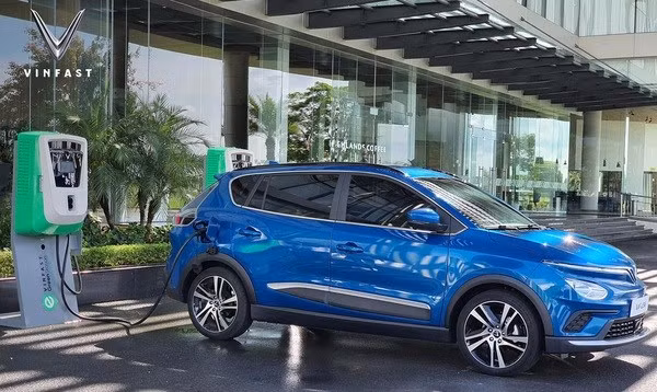 Une station de recharge électrique de VinFast. Photo : VinFast.