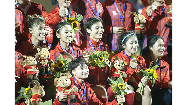 Les filles d’or du Vietnam. Photo : plo.vn