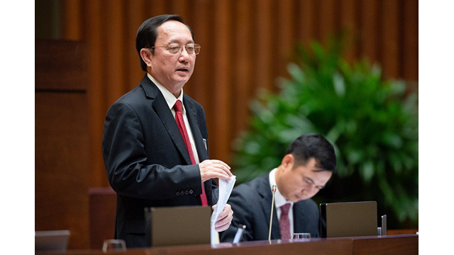 Le ministre des Sciences et de la Technologie, Huynh Thanh Dat. Photo: quochoi.vn