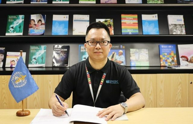 Le responsable du programme national sur le VIH, les drogues et les prisons, du bureau de l'ONUDC au Vietnam, Nguyên Thanh Cuong. Photo : VGP.