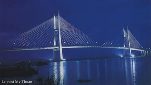 Le pont My Thuân. Photo: Numéro spécial du Journal Nhân Dân.