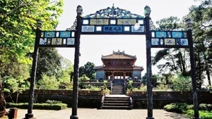 Le tombeau de Minh Mang (1791-1841), deuxième empereur de la dynastie des Nguyên.