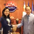 La vice-ministre Trinh Thi Thuy et le ministre cambodgien de l’Information, Neth Pheaktra. Photo : VNA.