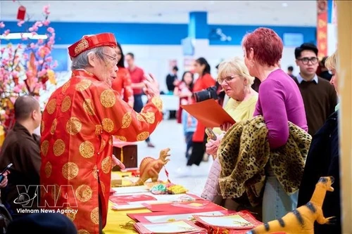 Lors du programme « Tet de la communauté pour saluer le Printemps du Cheval 2026 » tenu dans la soirée du 13 février, à Budapest, en Hongrie. Photo : VNA.