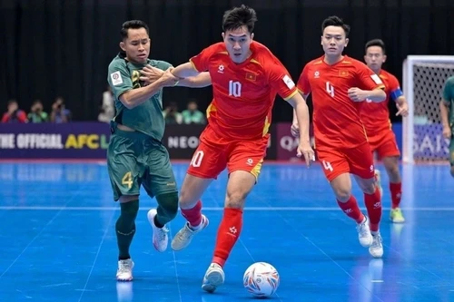 Le Vietnam s’incline face à l’Indonésie et s’arrête en quarts de finale de la Coupe d’Asie de futsal AFC 2026. Photo : AFC.