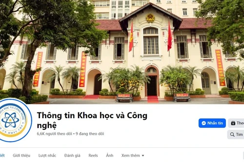 Facebook « Informations sur la science et la technologie ». Photo: capture d'écran.