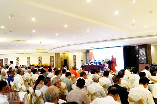 Vue d’ensemble de la conférence de rencontre avec les minorités ethniques du delta du Mékong. Photo : NDEL.
