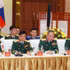 Rencontre des ministres de la Défense du Vietnam, du Laos et du Cambodge à Hanoï. Photo : VNA.