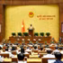 Le ministre de la Justice, Hoàng Thanh Tùng, présente le rapport de soumission sur le projet de loi foncière (amendée). Photo : VNA.