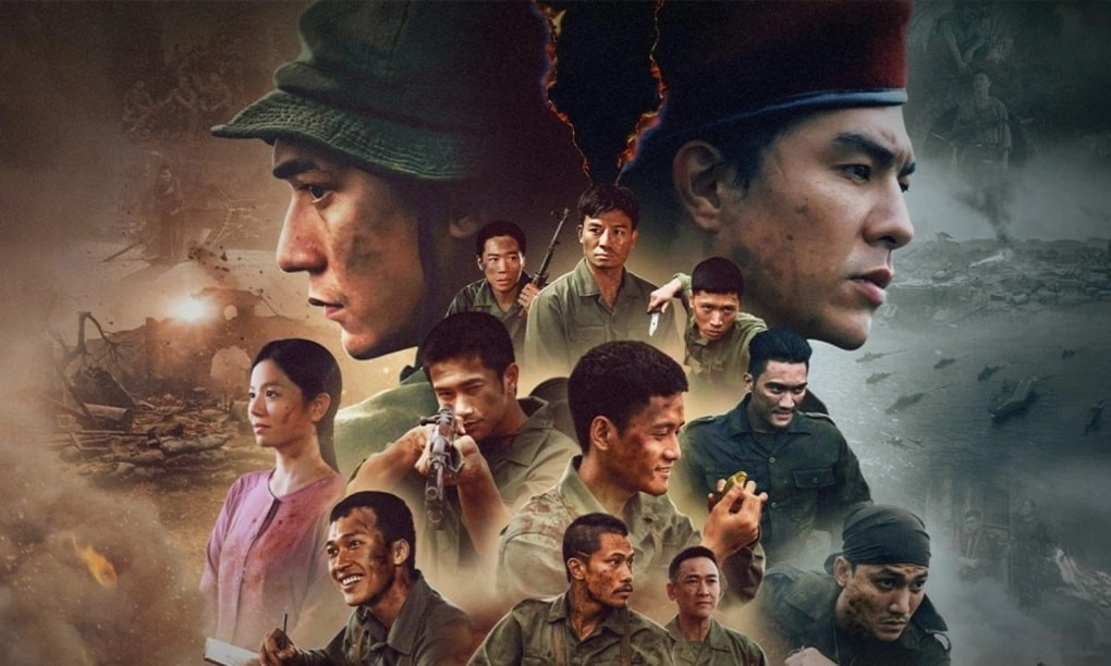Pluie rouge, le film vietnamien le plus rentable de l’histoire, candidat du Vietnam aux Oscars 2026. Affiche : équipe de production