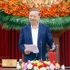 Le secrétaire général du Parti communiste du Vietnam (PCV), To Lam, s'exprime lors de la séance de travail. Photo: VNA 