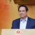 Le Premier ministre Pham Minh Chinh lors de la réunion ordinaire du gouvernement de février. Photo: VNA 