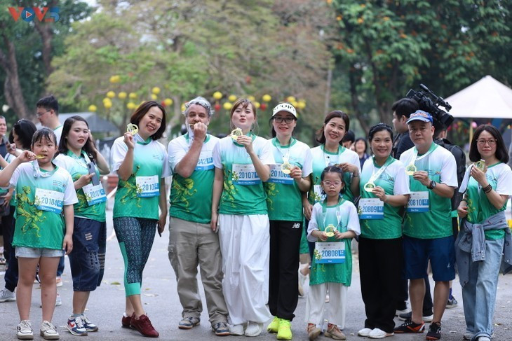 Tous ont pris part à la course avec enthousiasme et se sont vu remettre des médailles «Vert demain».