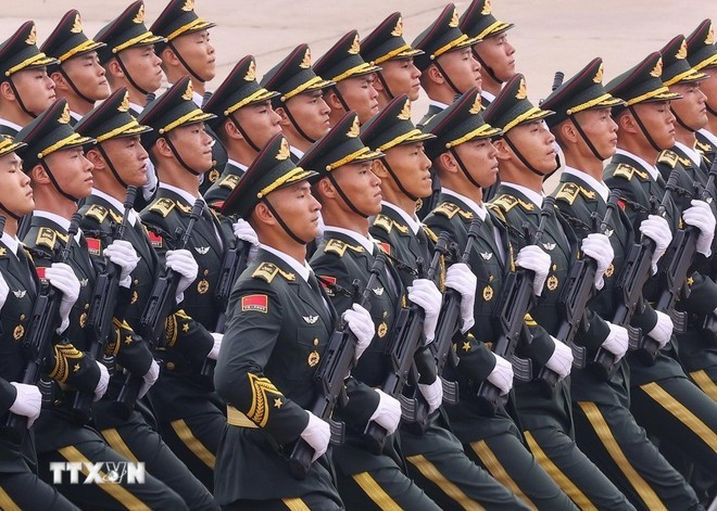 Le contingent militaire chinois lors de l'événement. Photo : VNA. Le contingent militaire chinois lors de l'événement. Photo : VNA.