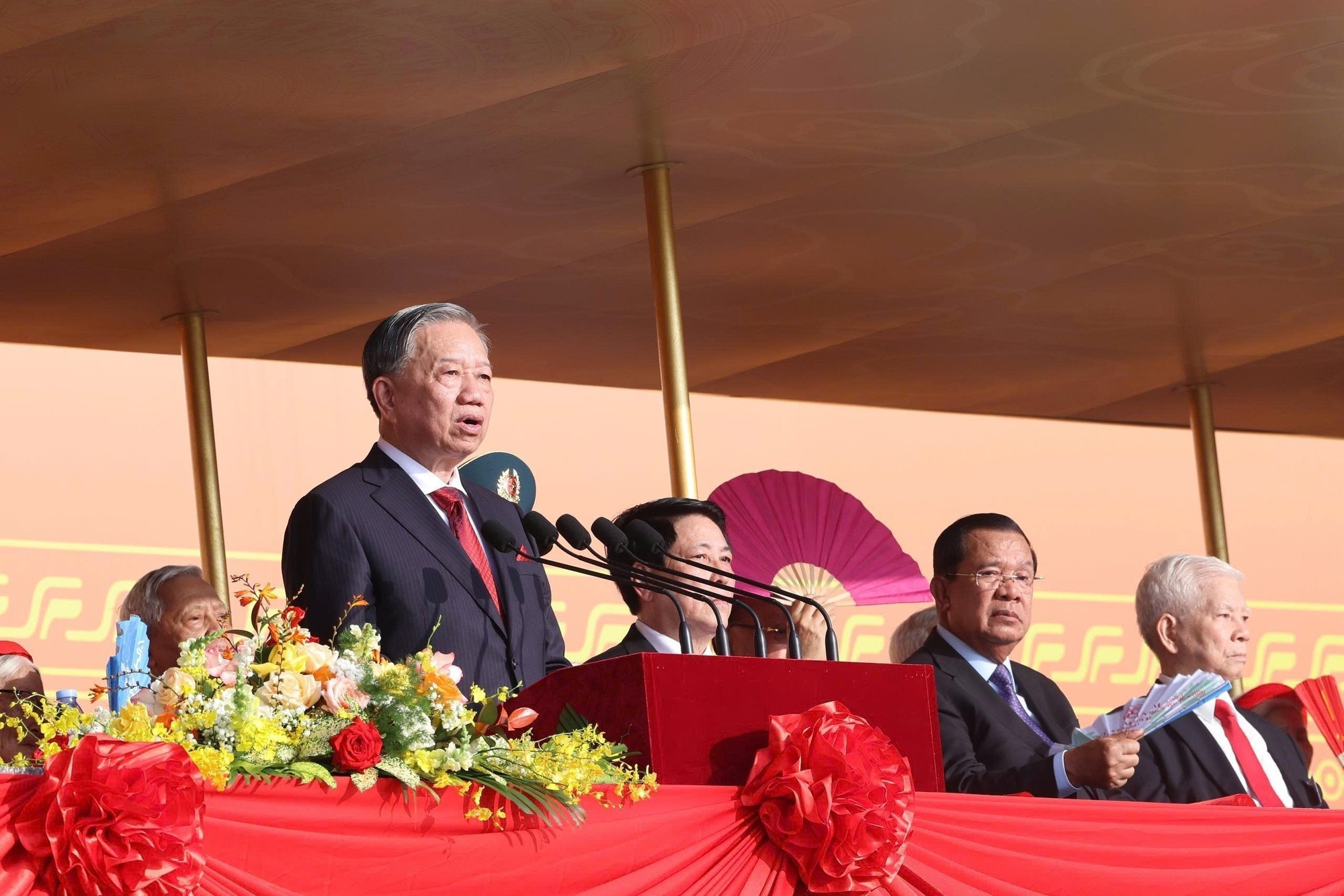 Le secrétaire général du Comité central du Parti communiste du Vietnam, To Lam, lors de la cérémonie nationale de célébration des 80 ans de la Fête nationale. Photo : VNA.
