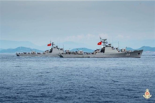 La corvette de lutte anti-sous-marine de classe 159. Photo : VNA. La corvette de lutte anti-sous-marine de classe 159. Photo : VNA.