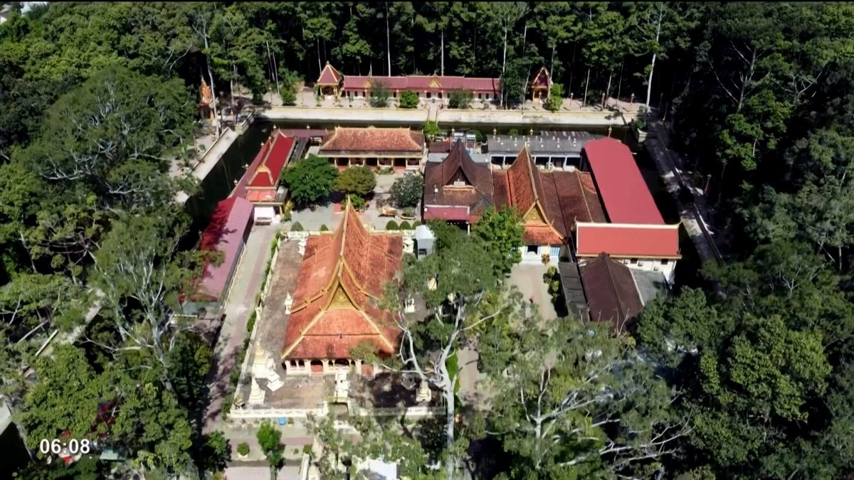 Le complexe de la pagode Ang vu d'en haut. Photo : VOV. pagode-ang-vov.jpg