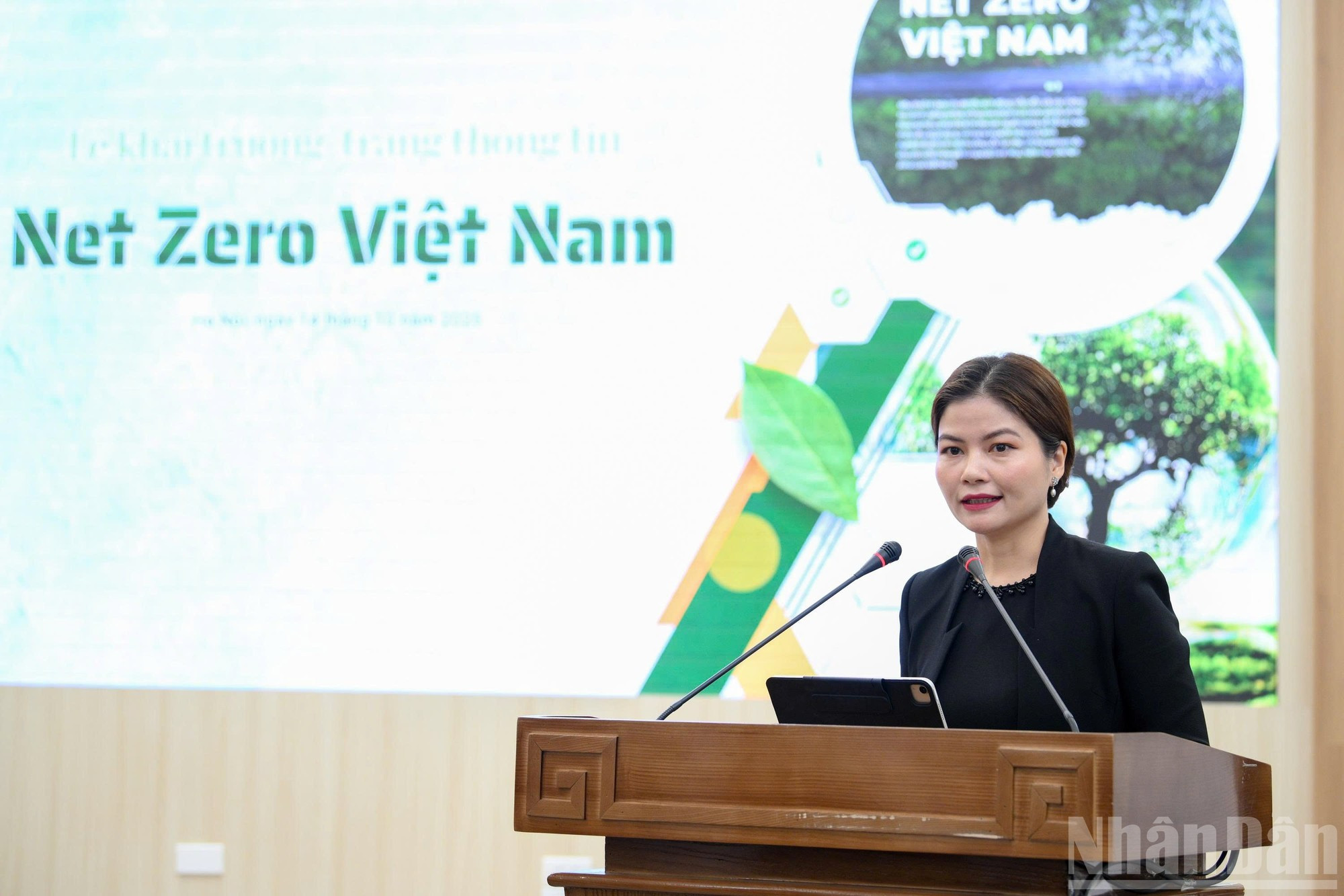 Mme Le Thi Hoai Thuong, directrice chargée des relations extérieures de Nestlé Vietnam, a pris la parole lors de la cérémonie. hoai-thuong.jpg