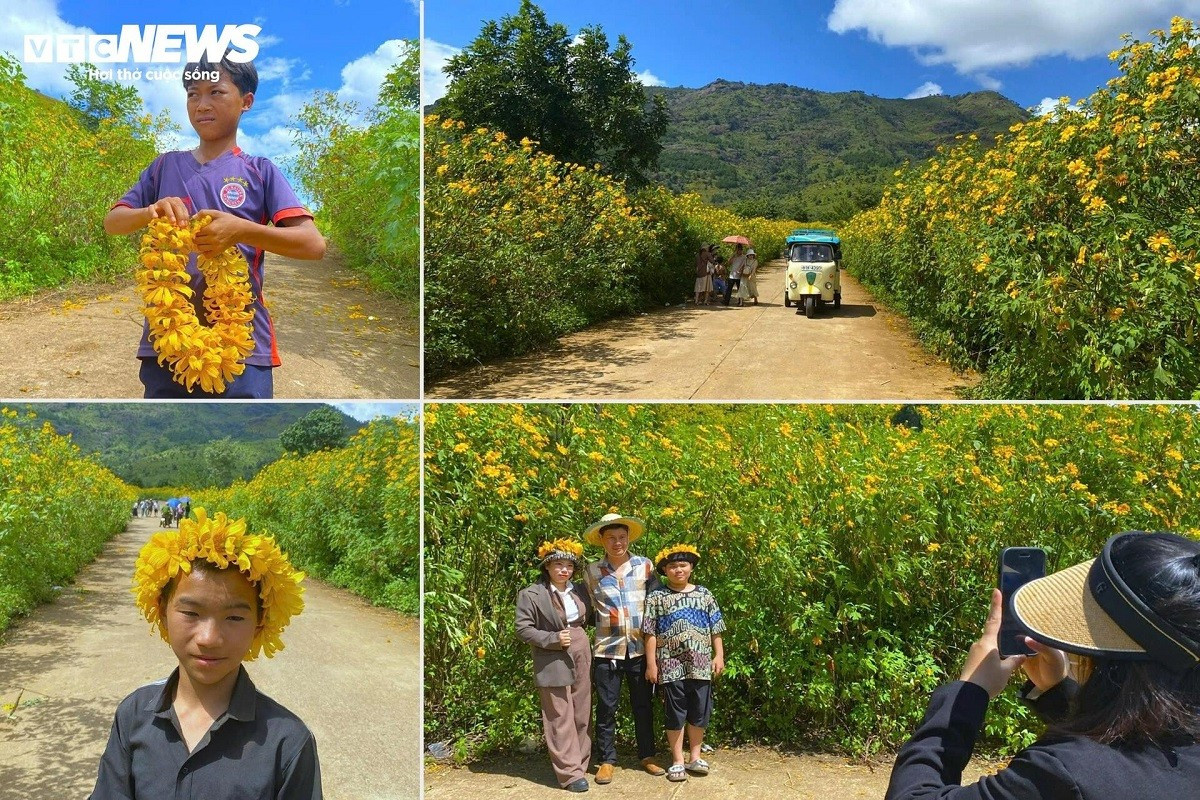 Grâce au développement du tourisme, la vie des habitants du pied du volcan Chu Dang Ya a connu de nombreux changements positifs. Photo : VTCNews. volcan-9.jpg