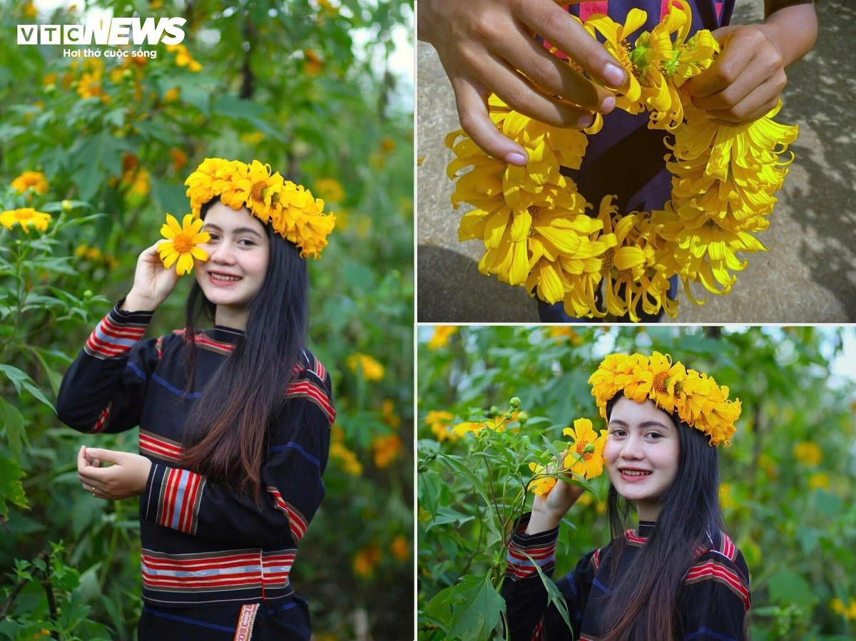 Le festival des fleurs de tournesols sauvages du volcan Chu Dang Ya est organisé chaque mois de novembre. Photo : VTCNews. volcan-7.jpg