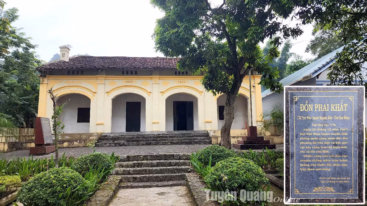 Le poste de Phai Khat se dresse discrètement comme le témoin silencieux des pages les plus glorieuses de l'histoire du Vietnam. Photo : baotuyenquang.