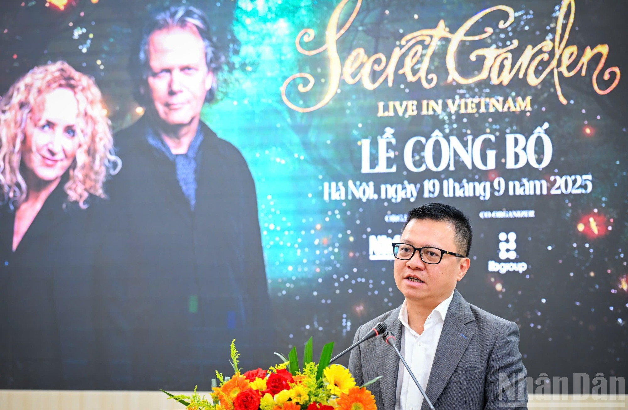Le Quoc Minh, rédacteur en chef du Journal Nhân Dân, s'exprime lors de la cérémonie. lqm.jpg