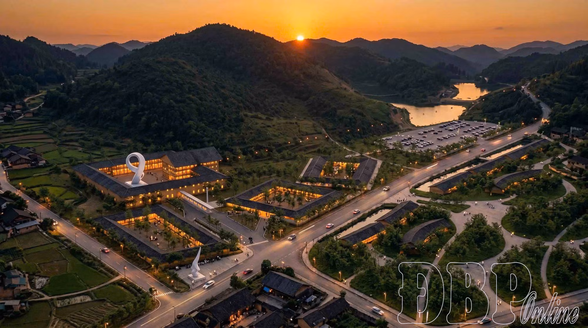 Vue panoramique du projet de complexe de téléphérique associé au tourisme culturel et historique de Dien Bien Phu. Photo : baodienbienphu.