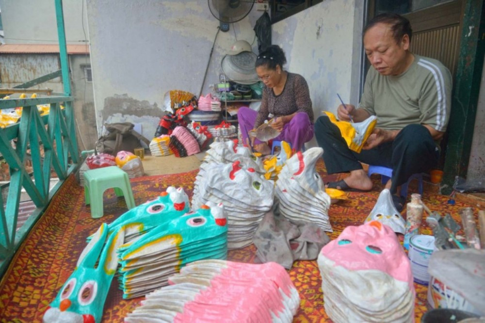 L’« atelier » du couple d’artisans. Photo : congannhandan. couple-hoa-lan-cand.jpg