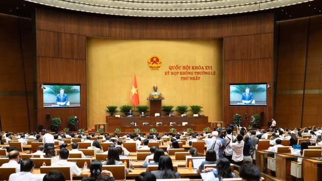 Vue d'ensemble de la séance. Photo : quochoi.vn 
