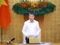 Le Premier ministre Le Minh Hung s'exprime. Photo: VNA 