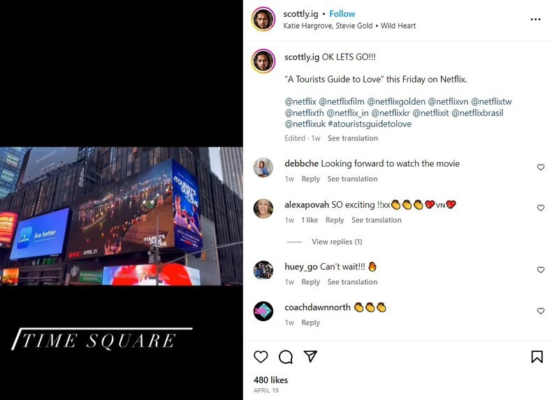 Photo tirée du compte Instagram de l’acteur Scott Ly. Photo : NDEL.