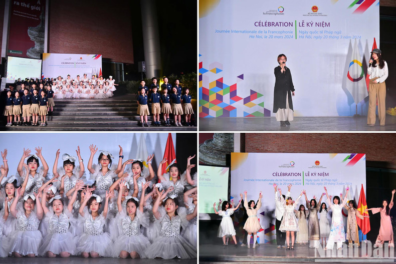 Des spectacles musicaux en français ont été interprétés par les élèves et étudiants de Hanoï.