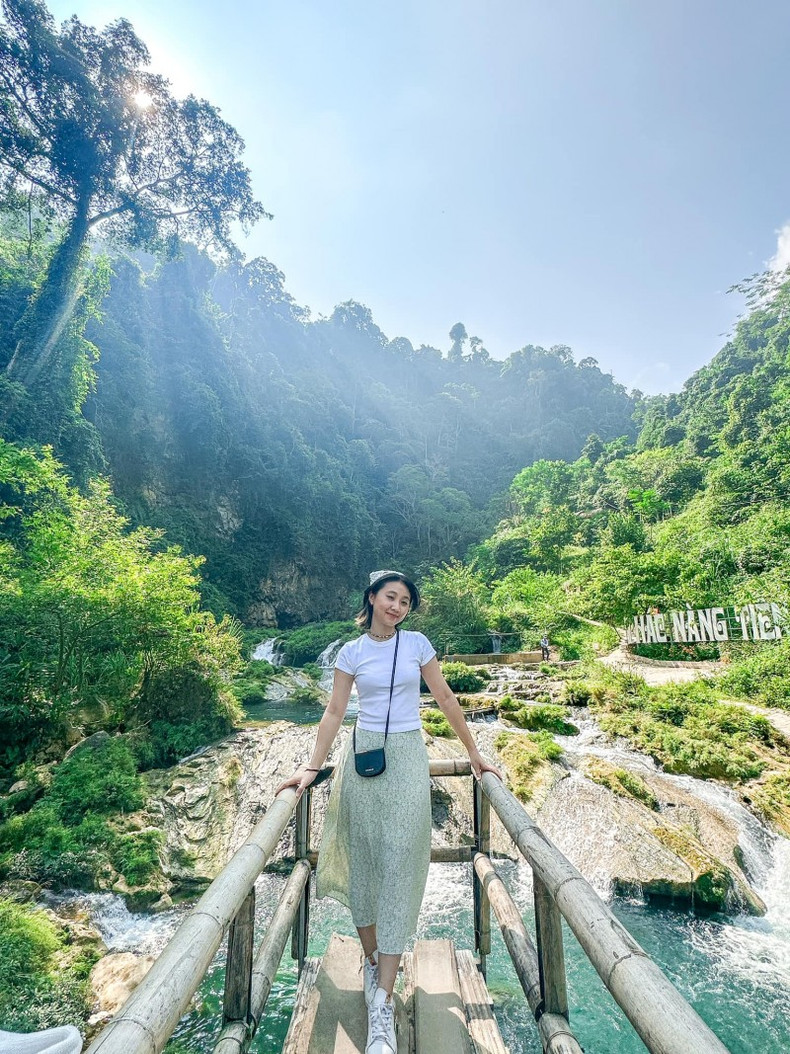 Southida Tanphanith à Moc Chau. Photo : thoidai.com.vn Southida Tanphanith à Moc Chau. Photo : thoidai.com.vn