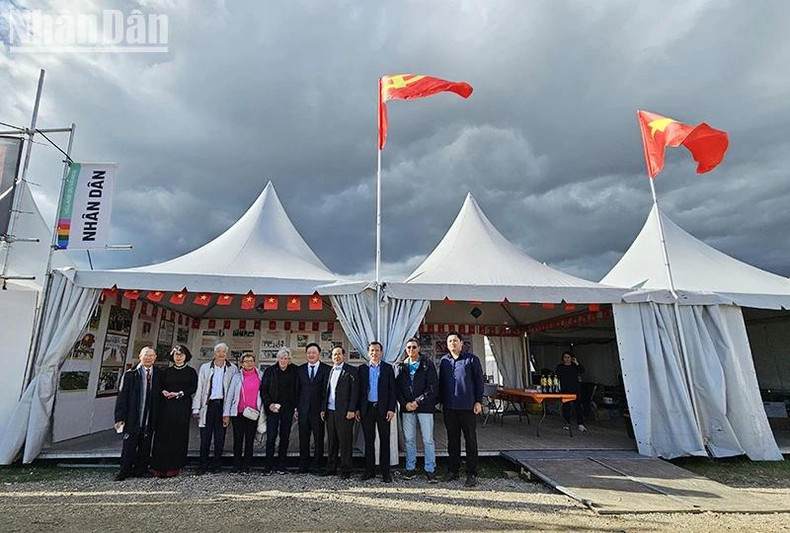 Le pavillon vietnamien au Village international de la Fête de l’Humanité 2024. Photo : NDEL.