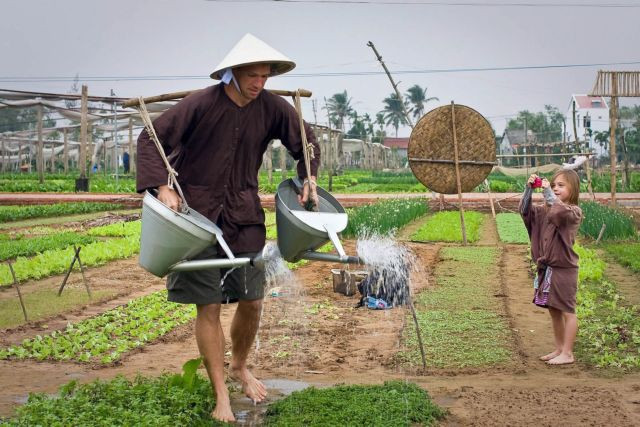 Dans le village de Tra Que, dans la ville de Hoi An, dans la province de Quang Nam. Photo : vnexpress.net