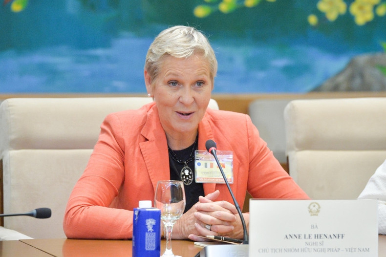 Mme Anna Le Henanff, présidente du Groupe d’amitié France – Vietnam à l’Assemblée nationale. Photo : daibieunhandan. Mme Anna Le Henanff, présidente du Groupe d’amitié France – Vietnam à l’Assemblée nationale. Photo : daibieunhandan.
