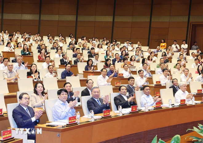 Les délégués à la conférence. Photo : VNA. Les délégués à la conférence. Photo : VNA.