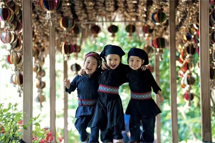 Les enfants Tày. Photo: baoquocte Les enfants Tày. Photo: baoquocte