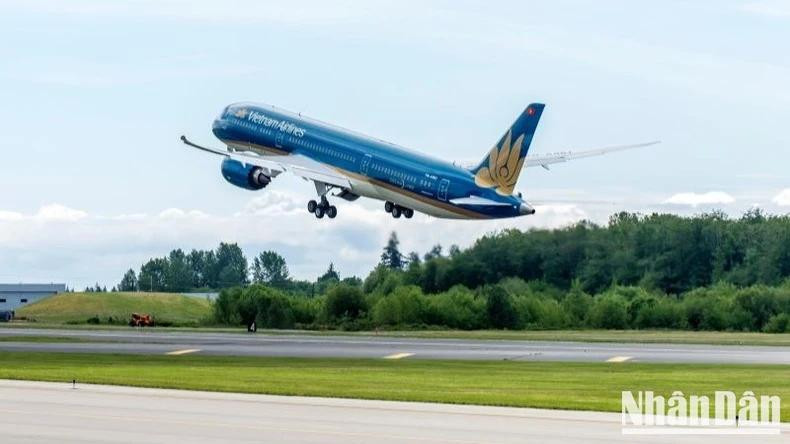En 2025, Vietnam Airlines prévoit d’ouvrir et rétablir 15 lignes internationales vers des marchés importants. Photo : NDEL. En 2025, Vietnam Airlines prévoit d’ouvrir et rétablir 15 lignes internationales vers des marchés importants. Photo : NDEL.