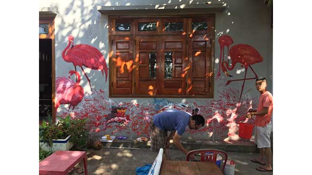 Des artistes se mobilisent pour apporter de nouveaux «vêtements» au village de Tam Thanh ảnh 4  Des artistes se mobilisent pour apporter de nouveaux «vêtements» au village de Tam Thanh ảnh 4