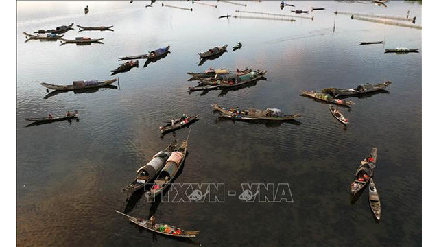 Marché flottant Ngu My Thanh : beauté du pays de Huê ảnh 3 Marché flottant Ngu My Thanh : beauté du pays de Huê ảnh 3